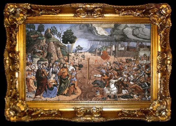 framed  ROSSELLI, Cosimo Crossing of the Red Sea af, ta009-2